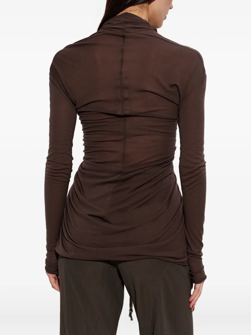 draped V-neck top