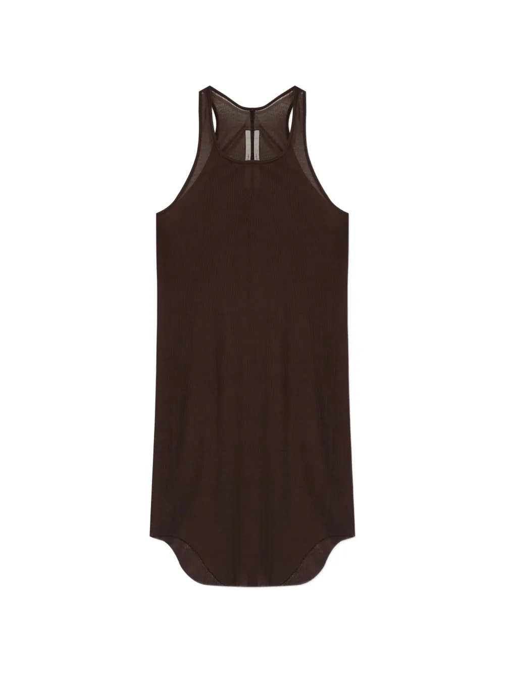 Rick Owens ribbed tank top - Marrone