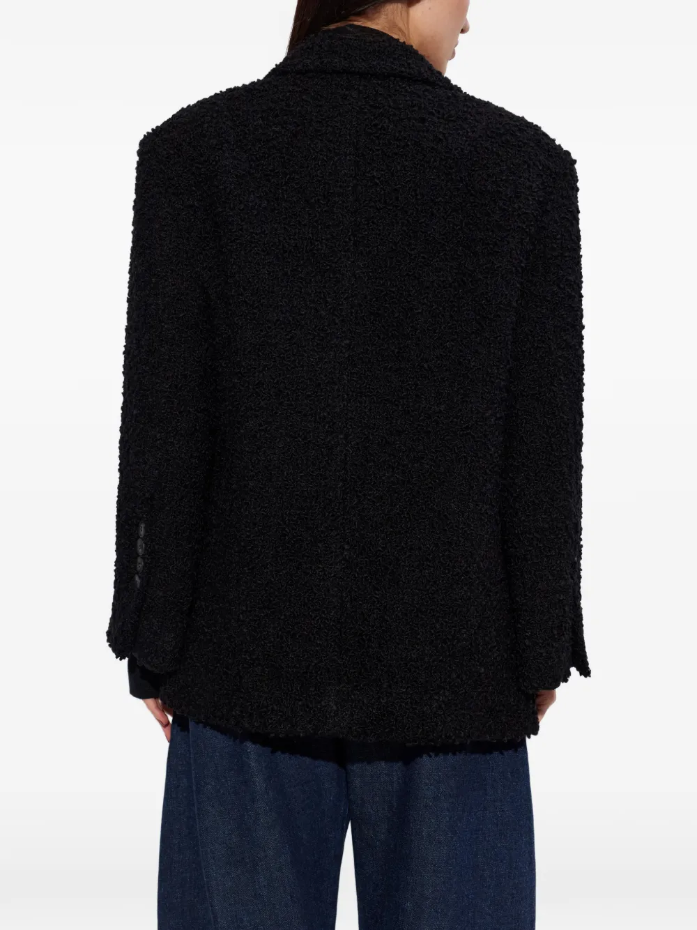 Biena Textured Button Blazer