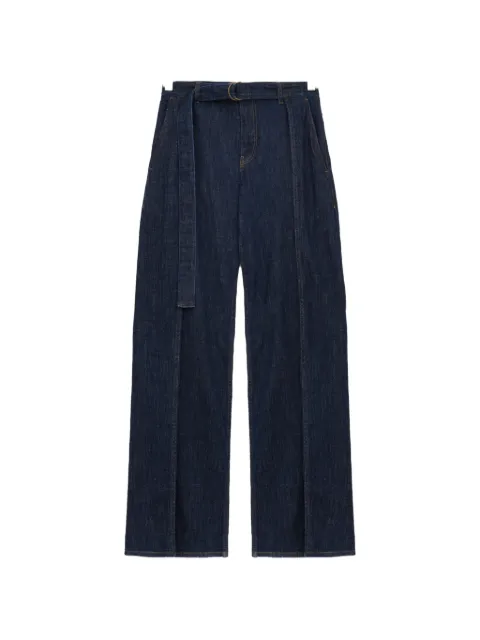 LOEWE belted pleated jeans