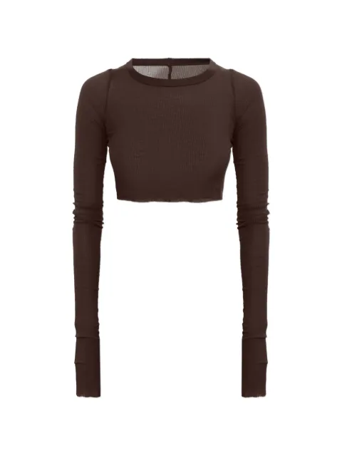 Rick Owens long-sleeve cropped top