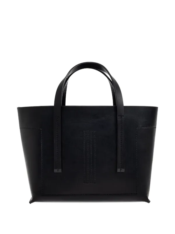 Rick Owens トップステッチ ハンドバッグ | ブラック | FARFETCH JP