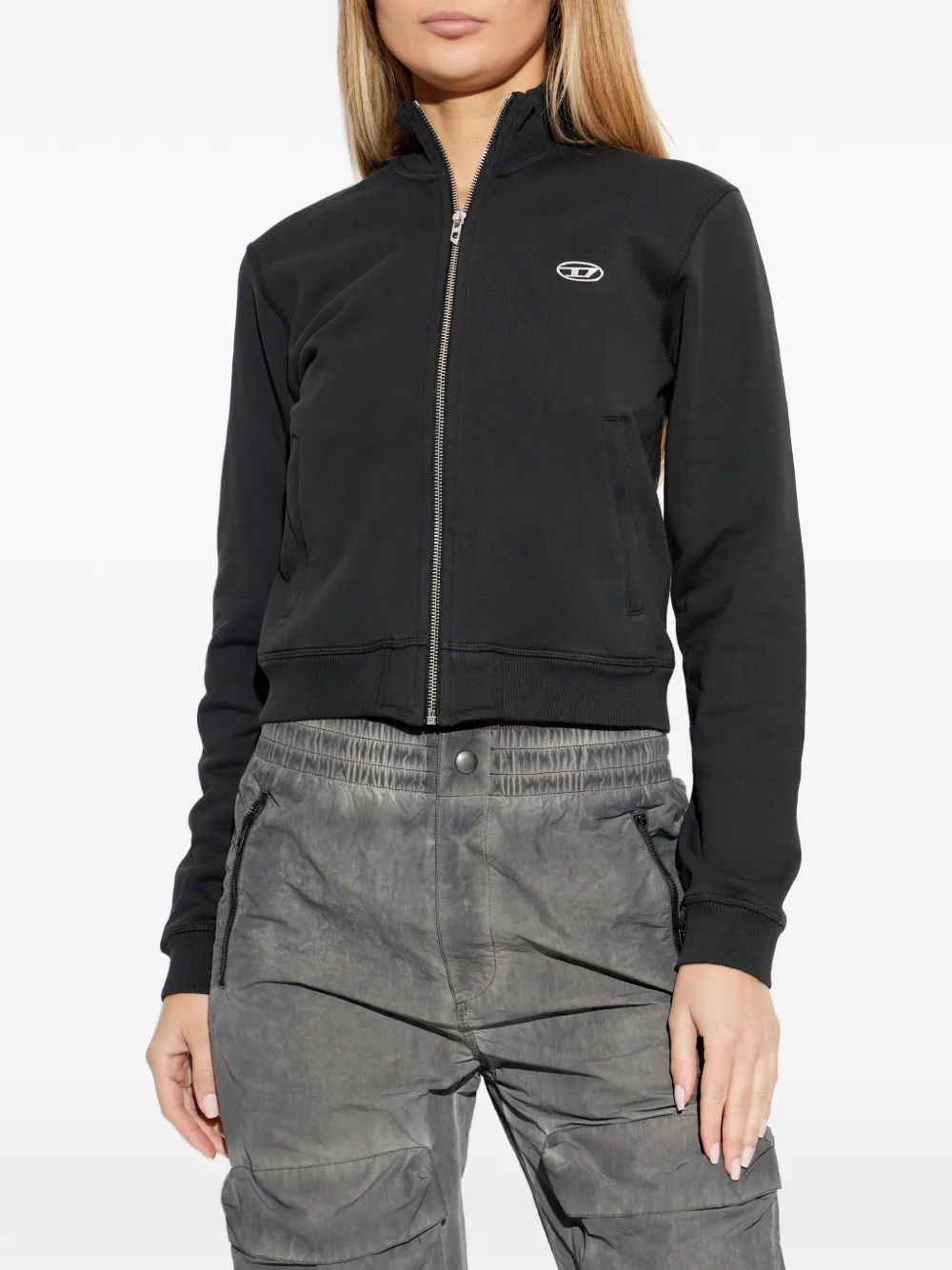  Diesel Zip-up Bomber Jacket - Black 