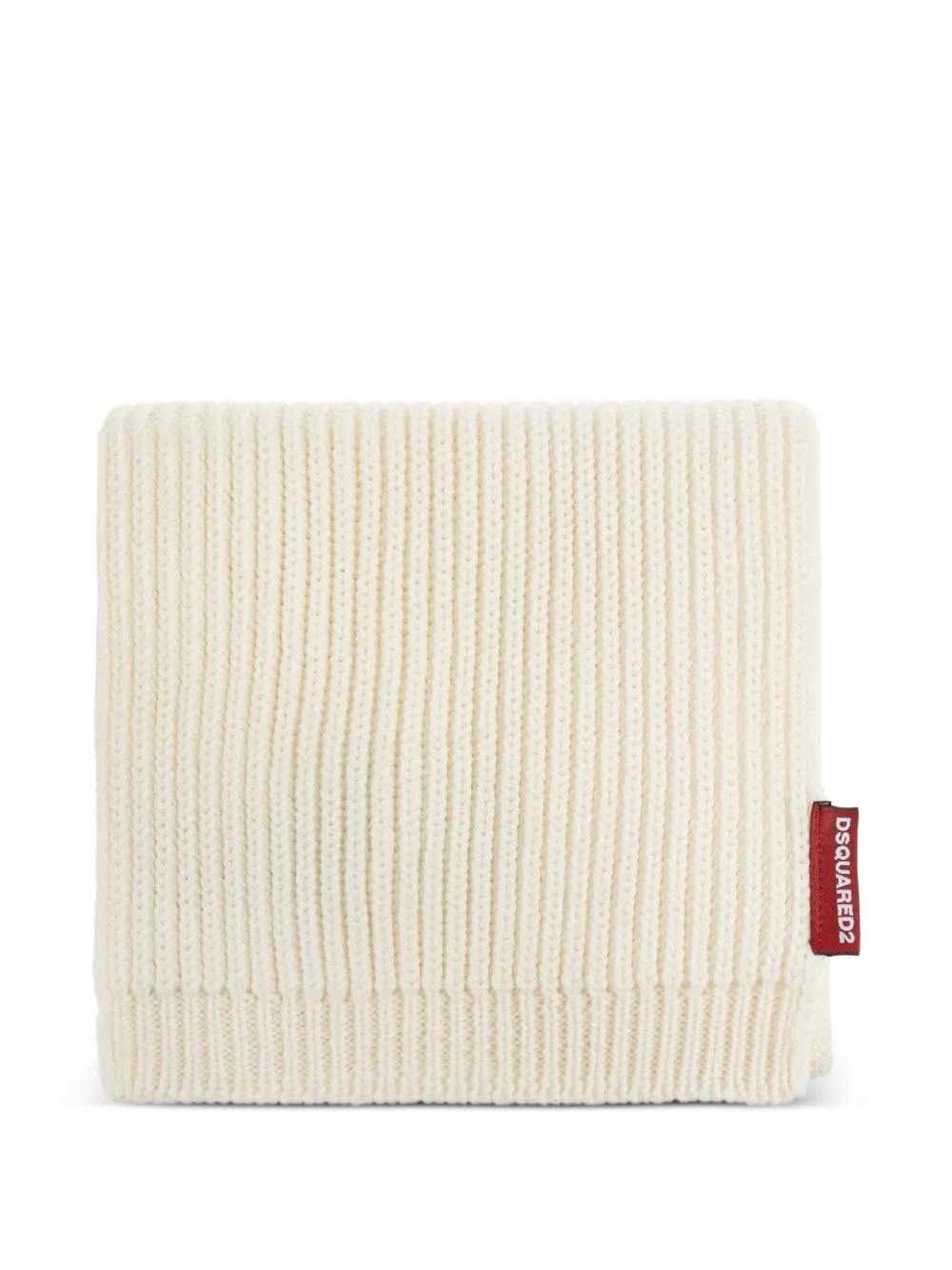  Dsquared2 Logo-patch Ribbed Beanie Hat Set - Neutrals 