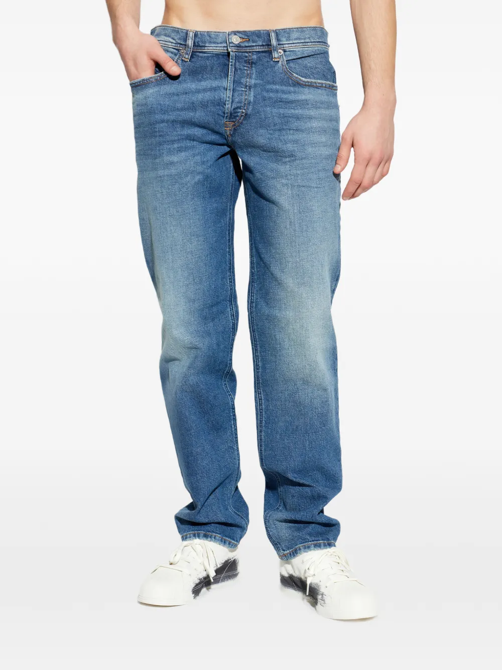Diesel 2023 D-Finitive jeans met knoopsluiting Blauw