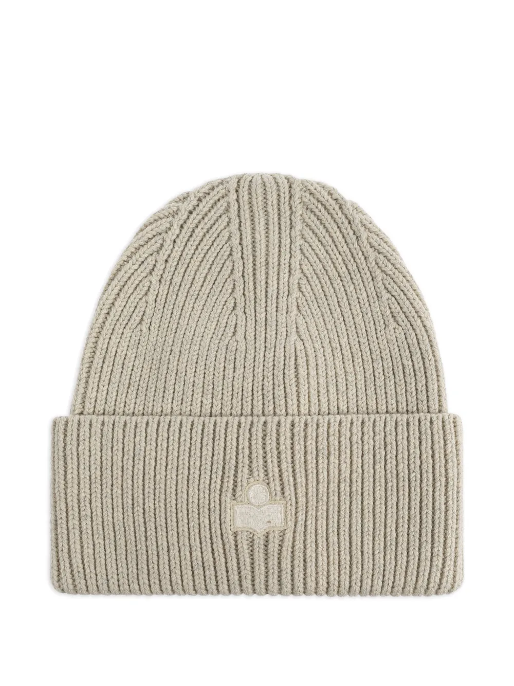 ISABEL MARANT logo-detail cotton beanie hat - Toni neutri