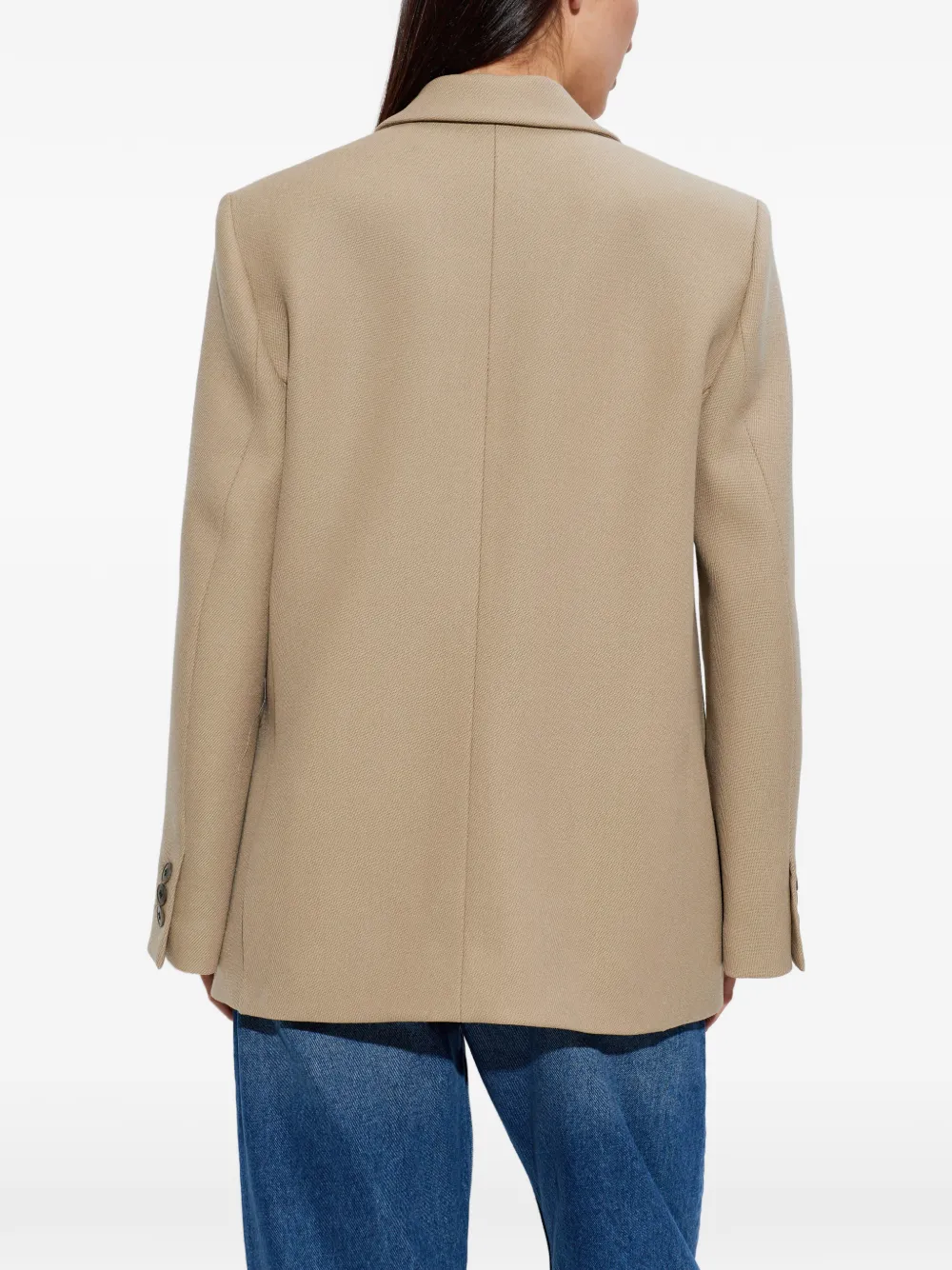 By Malene Birger Ramo blazer met dubbele rij knopen Beige