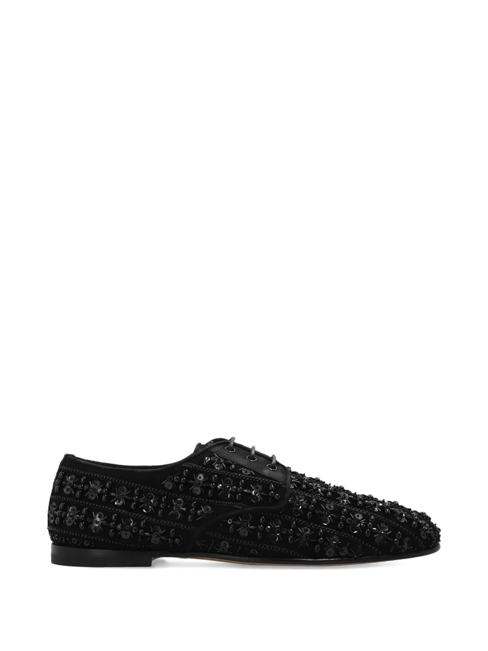 Dolce & Gabbana embellished lace-up sneakers - Nero
