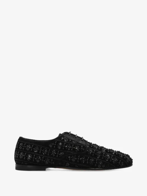 Dolce & Gabbana embellished lace-up derby shoes