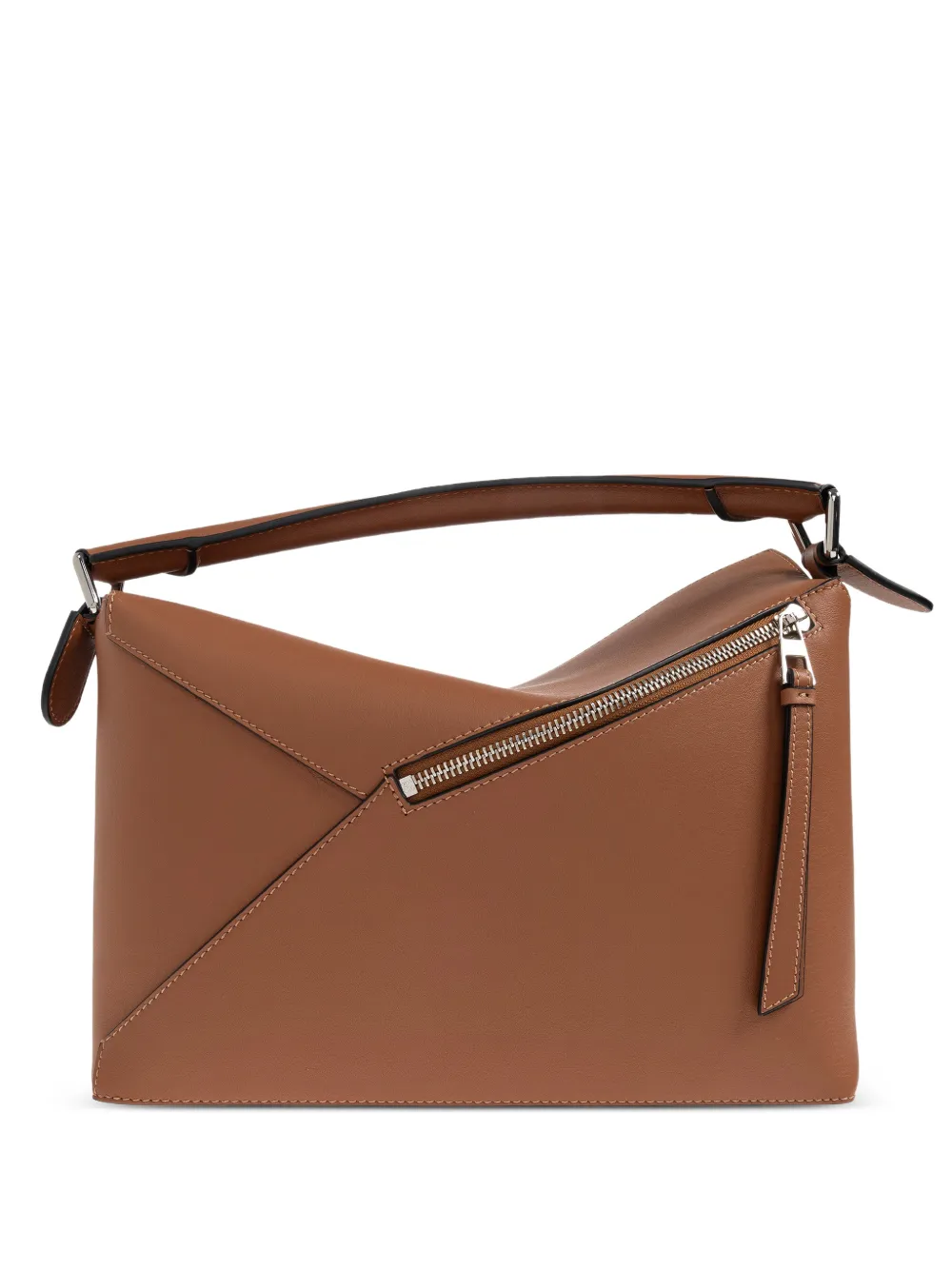 LOEWE Puzzle Edge kleine shopper Bruin