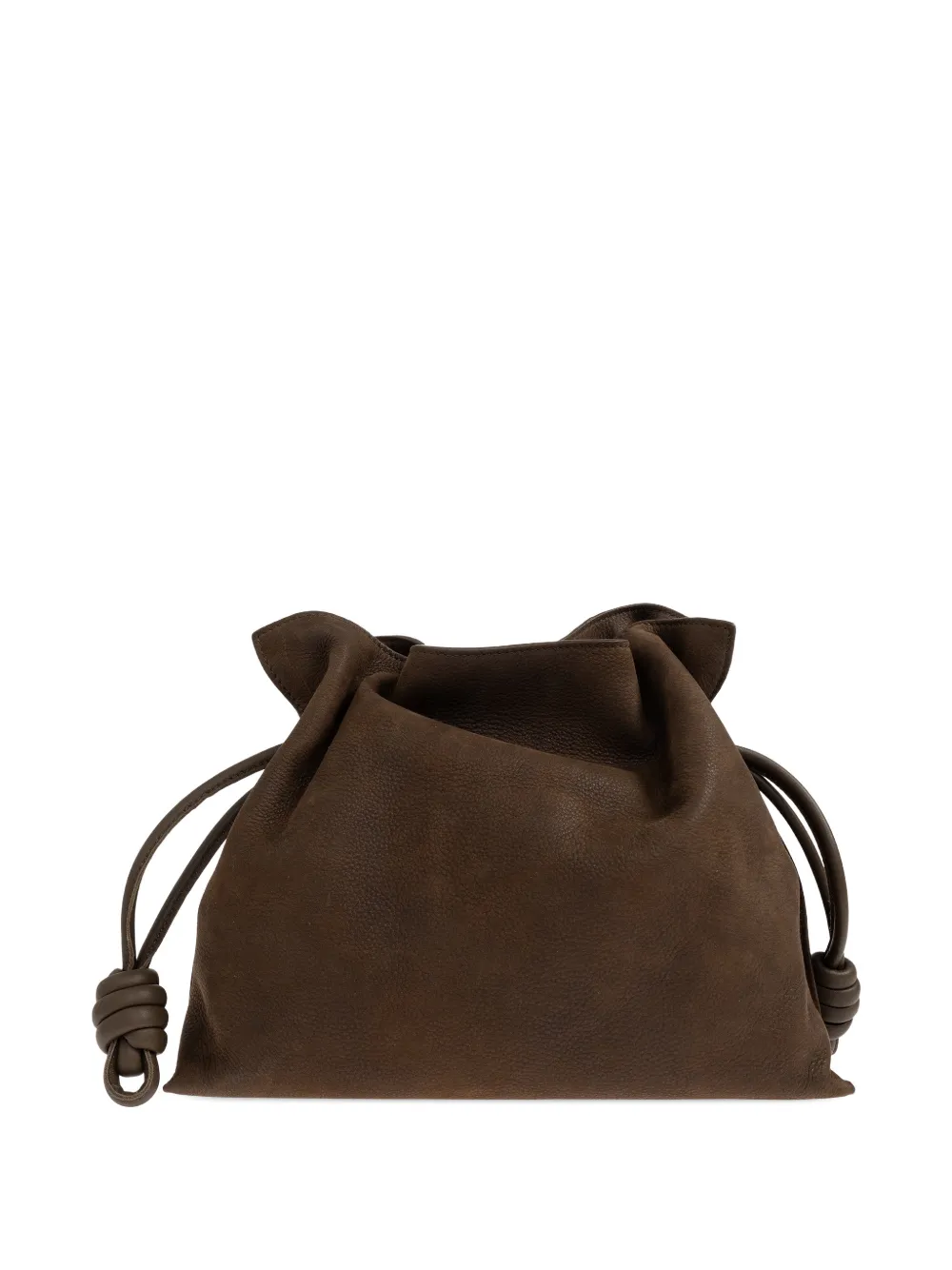  Loewe Medium Flamenco Drawstring Clutch Bag - Brown 