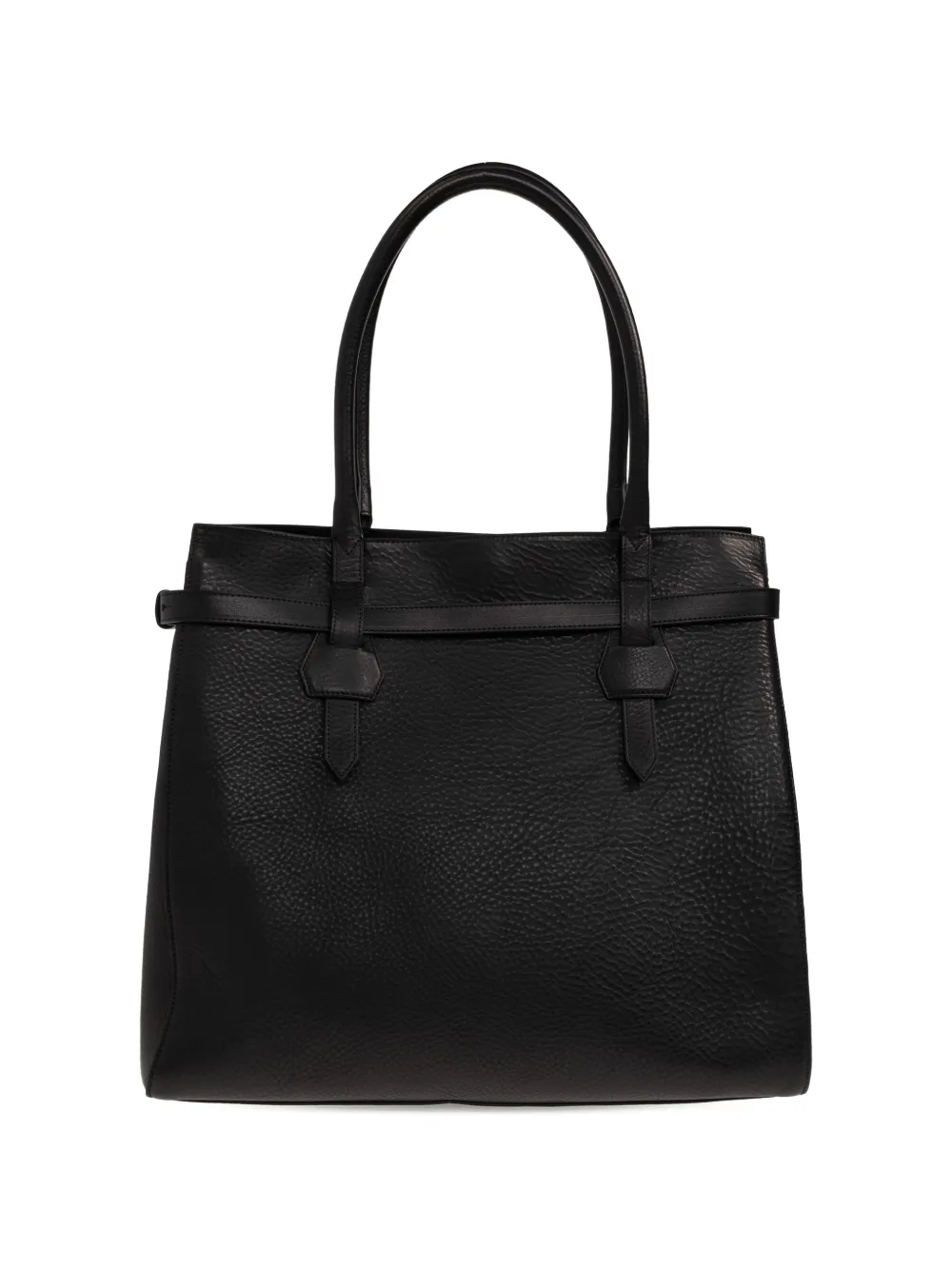  Dsquared2 Strap Leather Tote Bag - Black 