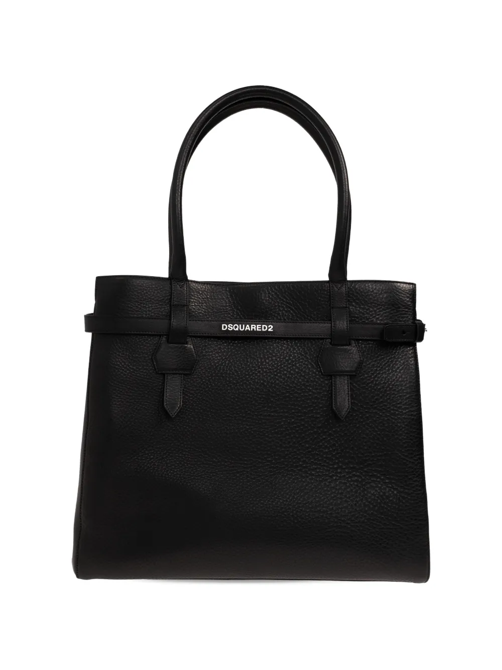 DSQUARED2 strap leather tote bag - Nero