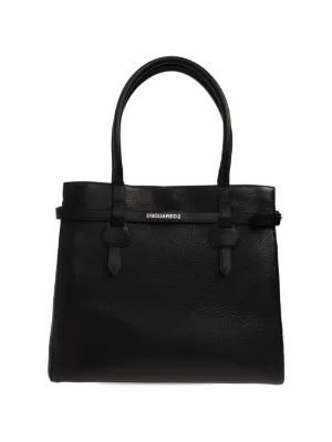 Marni レザー トートバッグ | ブラック | FARFETCH JP