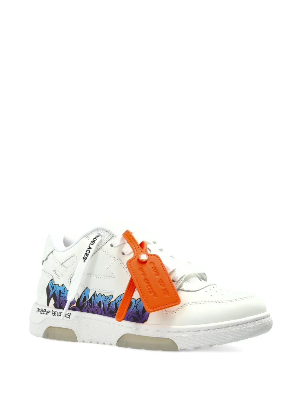 Off-White Out of Office For Walking leather sneakers Wit
