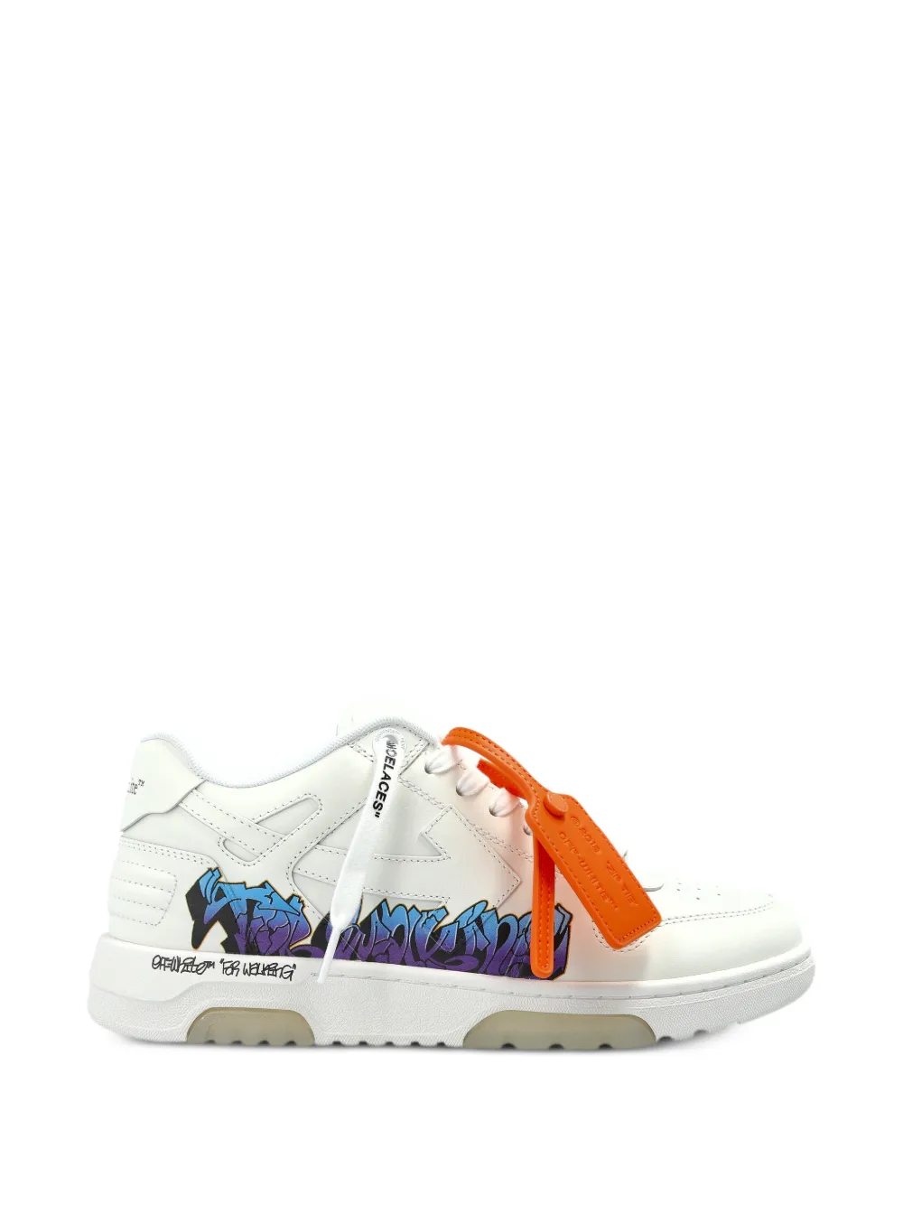 Off-White Out of Office For Walking leather sneakers Wit