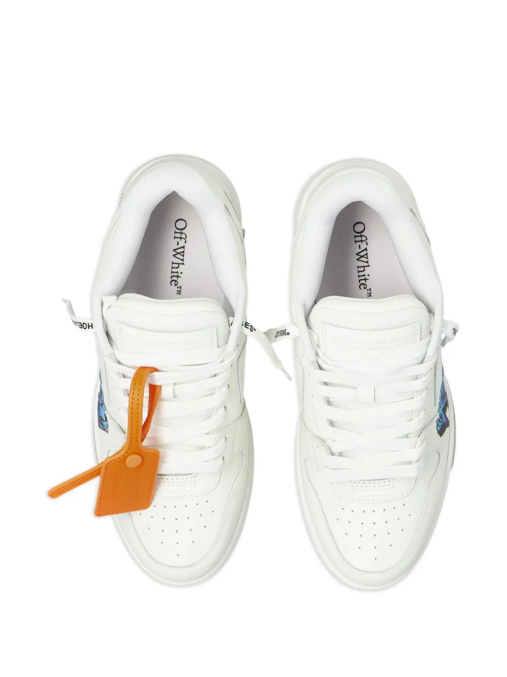 Off-White Out of Office For Walking leather sneakers Wit