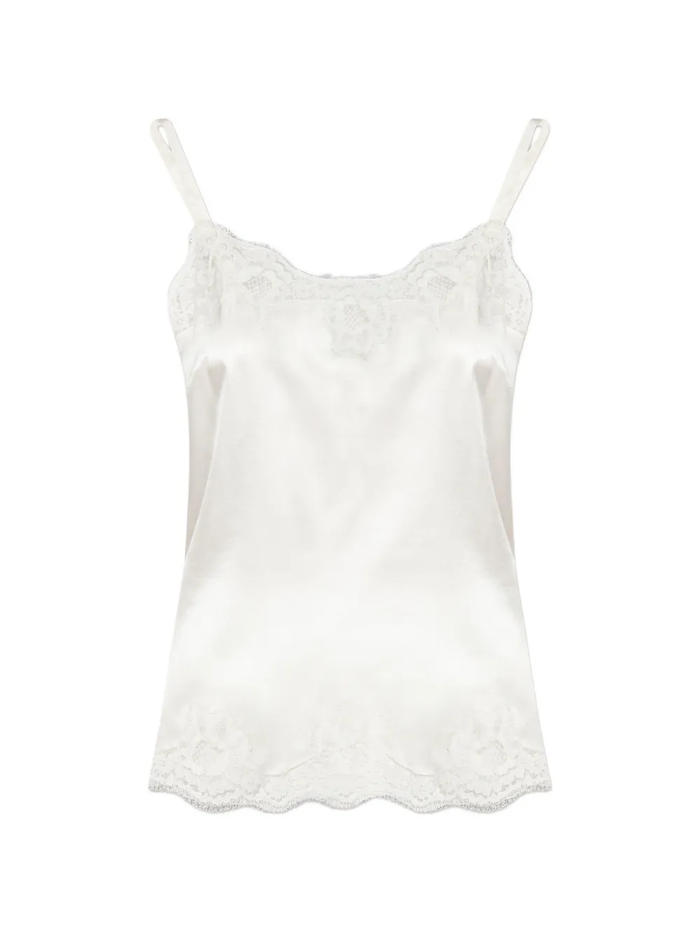 Dolce & Gabbana laced pyjama top - Bianco