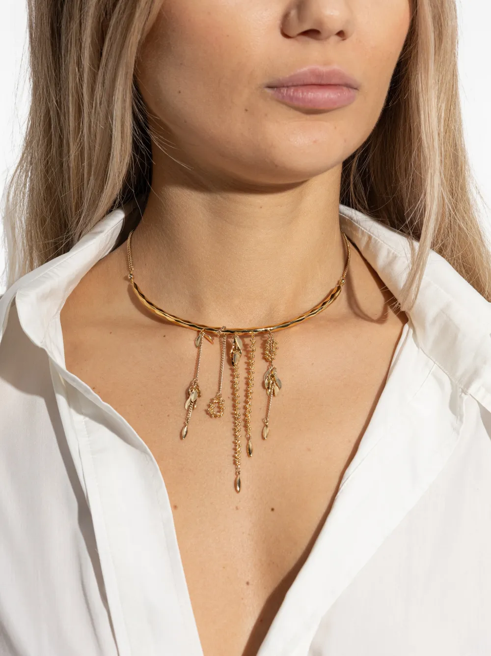  Isabel Marant Dore Leaf-charm Necklace - Gold 