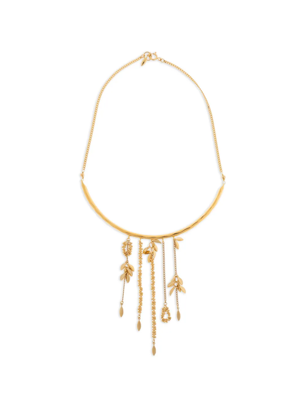 ISABEL MARANT Dore leaf-charm necklace - Oro