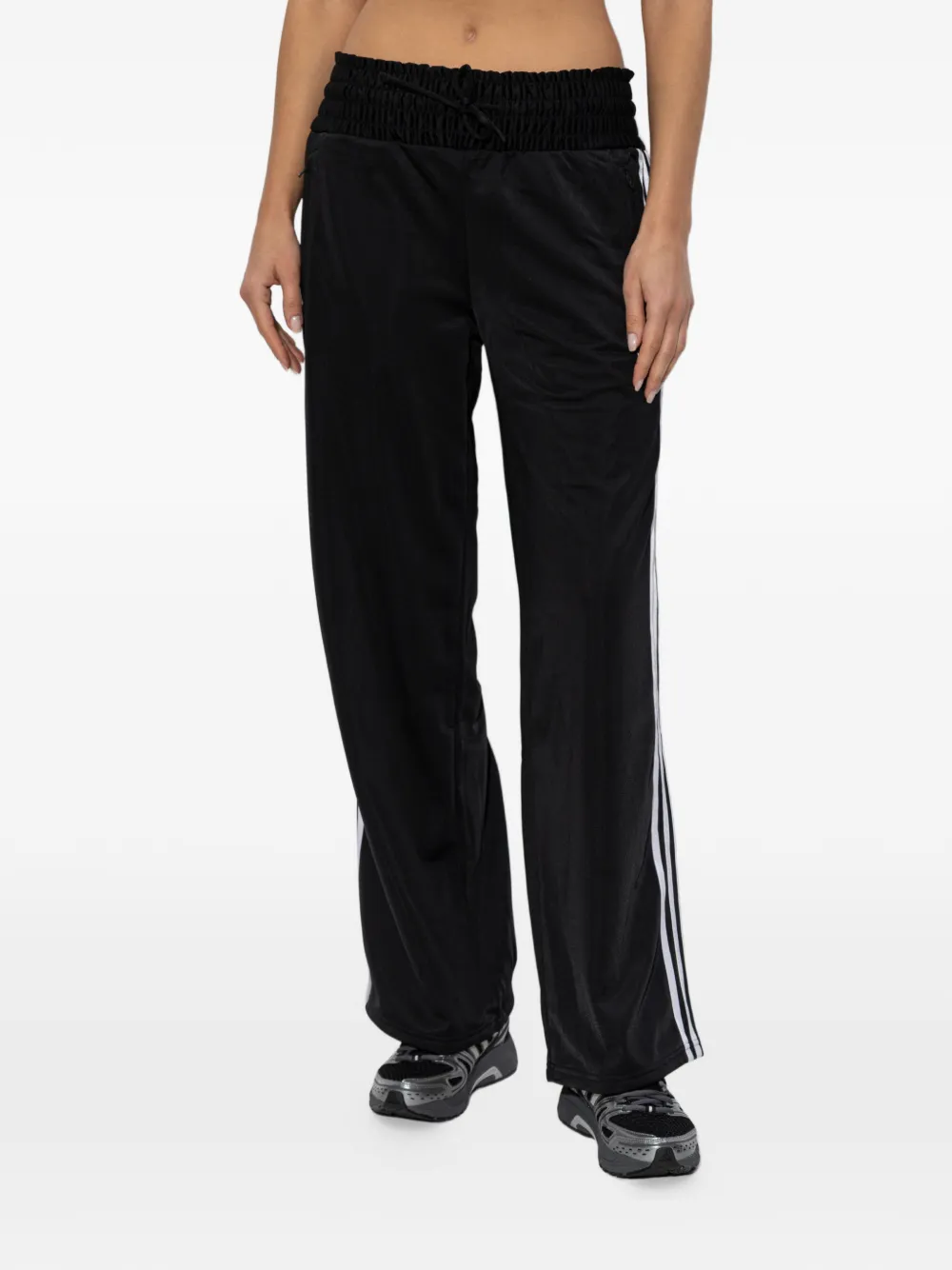 adidas Firebird smocked track pants - Nero