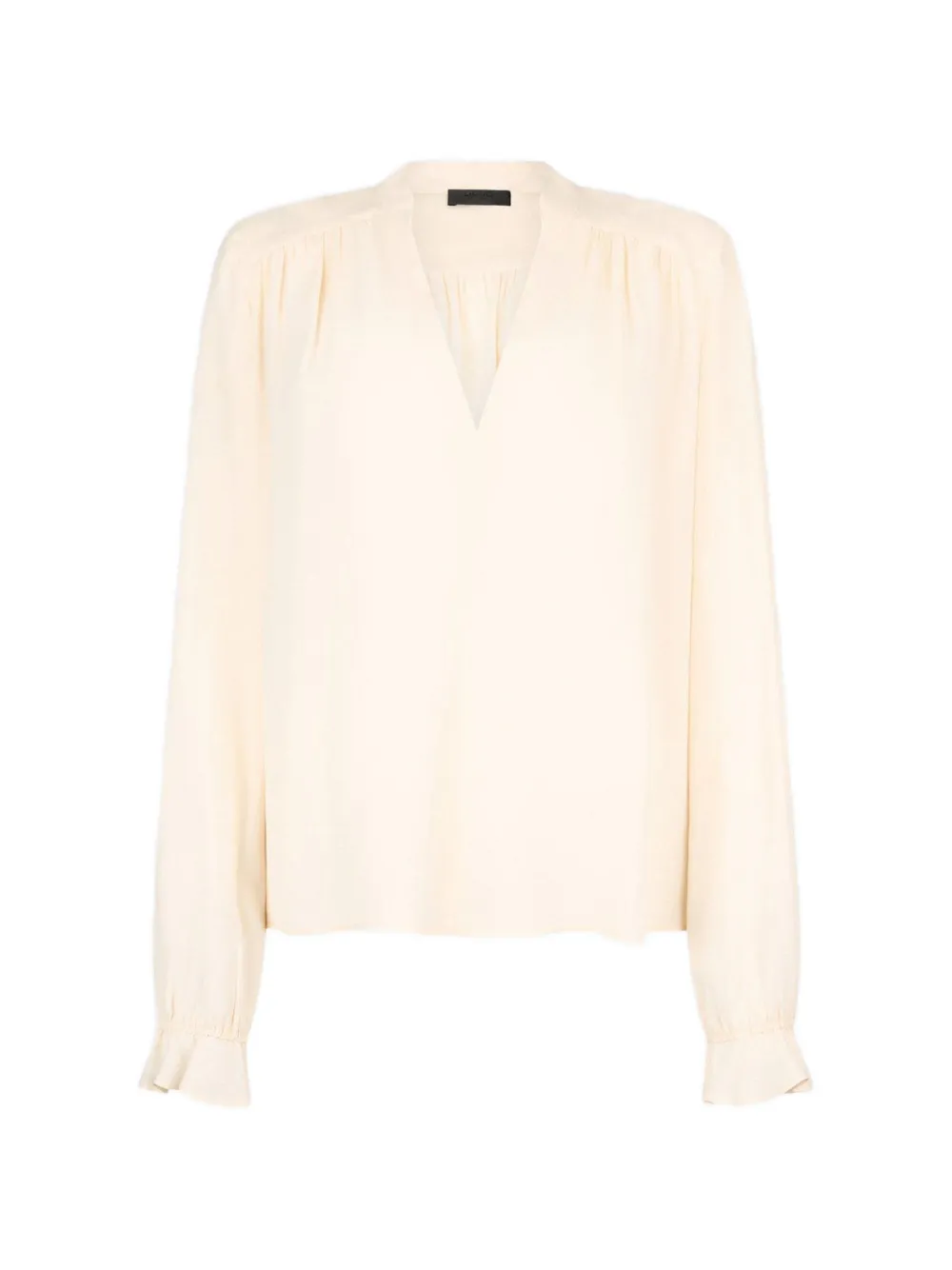 LIU JO ruffled V-neck blouse - Toni neutri