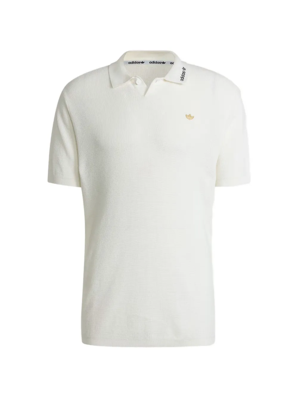 adidas embroidered-logo polo shirt - Bianco