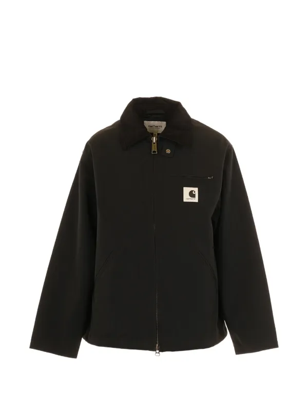 Carhartt ブラック ジャケット コーデュロイ襟 Carhartt WIP コーデュロイカラー ジャケット | ブラック | FARFETCH JP