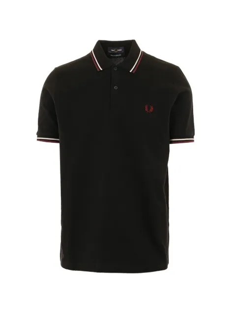 Fred Perry striped-trim polo shirt