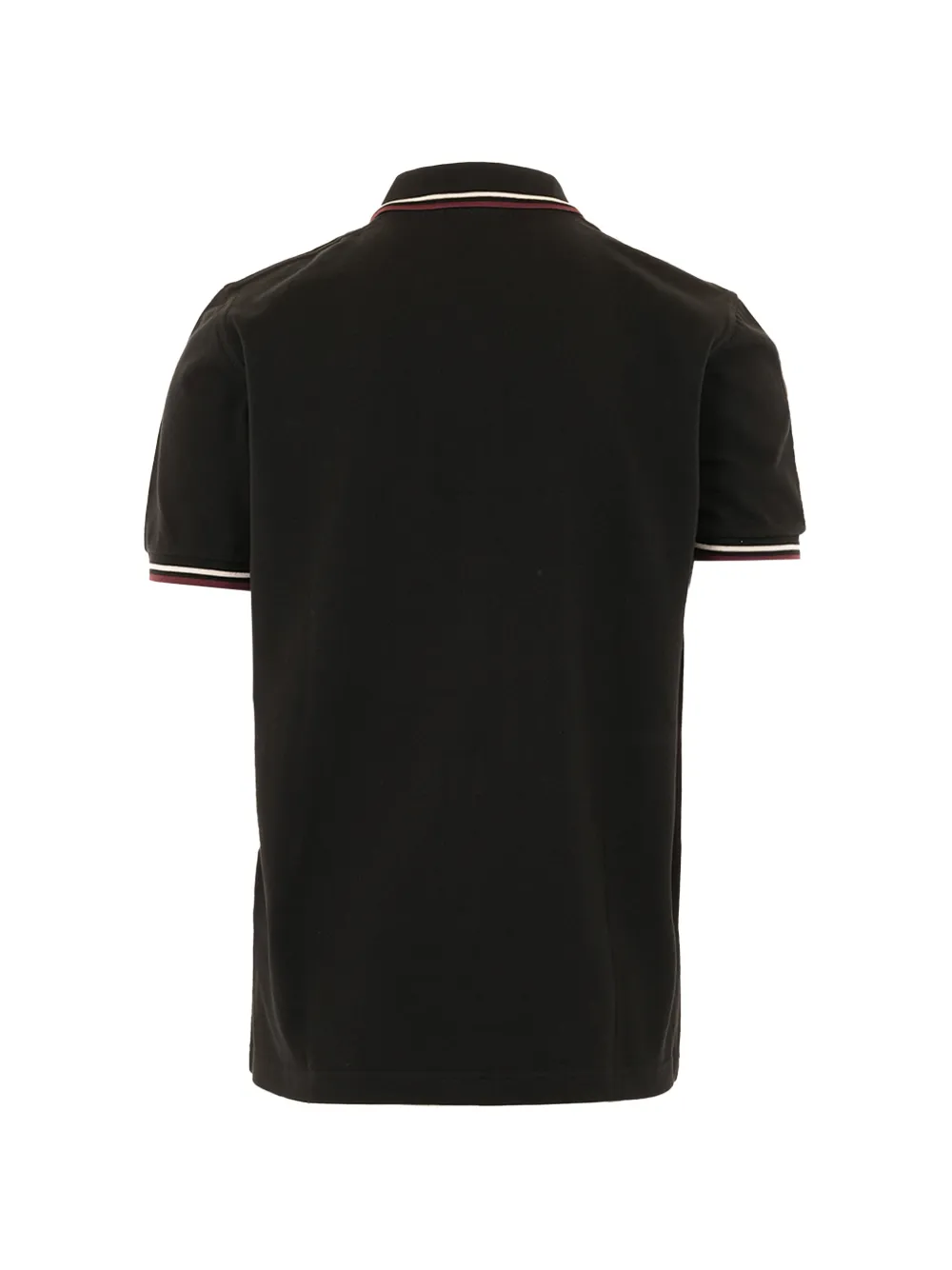 Fred Perry striped-trim polo shirt - Zwart