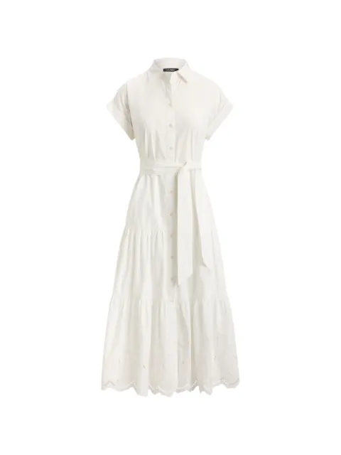 Lauren Ralph Lauren アイレットレース ティアードドレス
