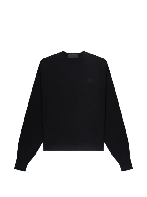 PLACE OF ËLMS embroidered crew-neck sweater