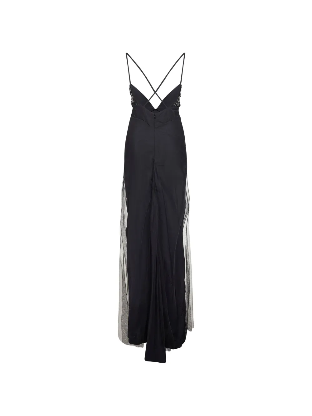 Alina V-neck maxi dress - Zwart