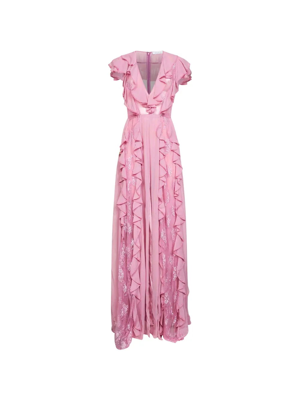 Alina ruffled maxi dress - Rosa