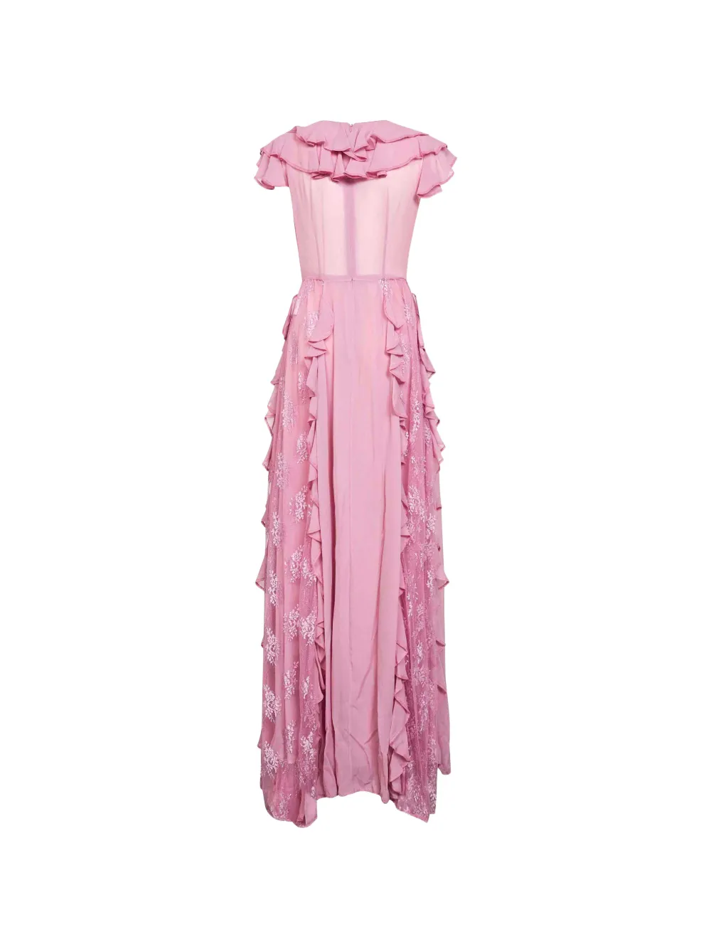 Alina ruffled maxi dress - Roze