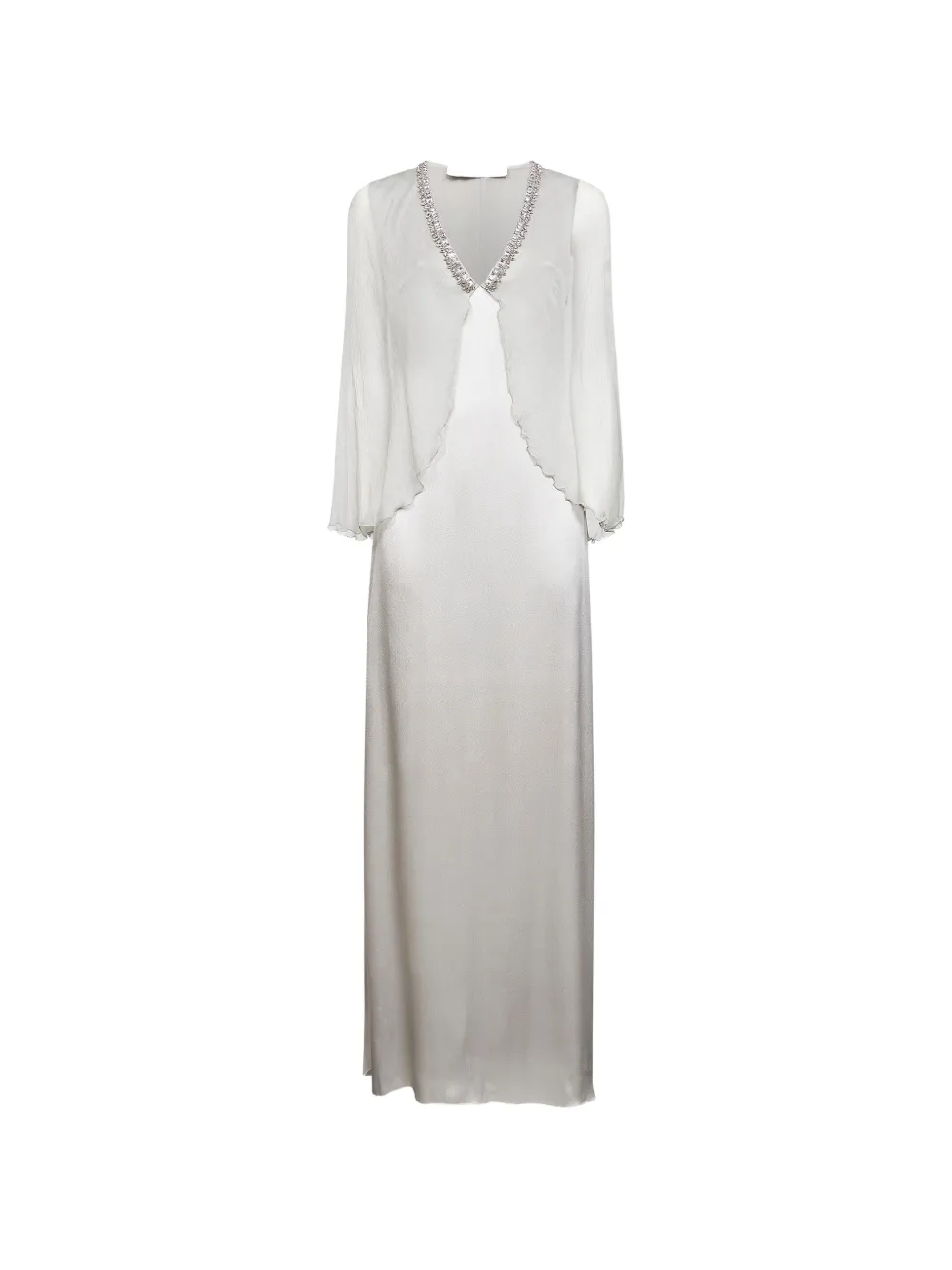 Alina V-neck maxi dress - Grigio