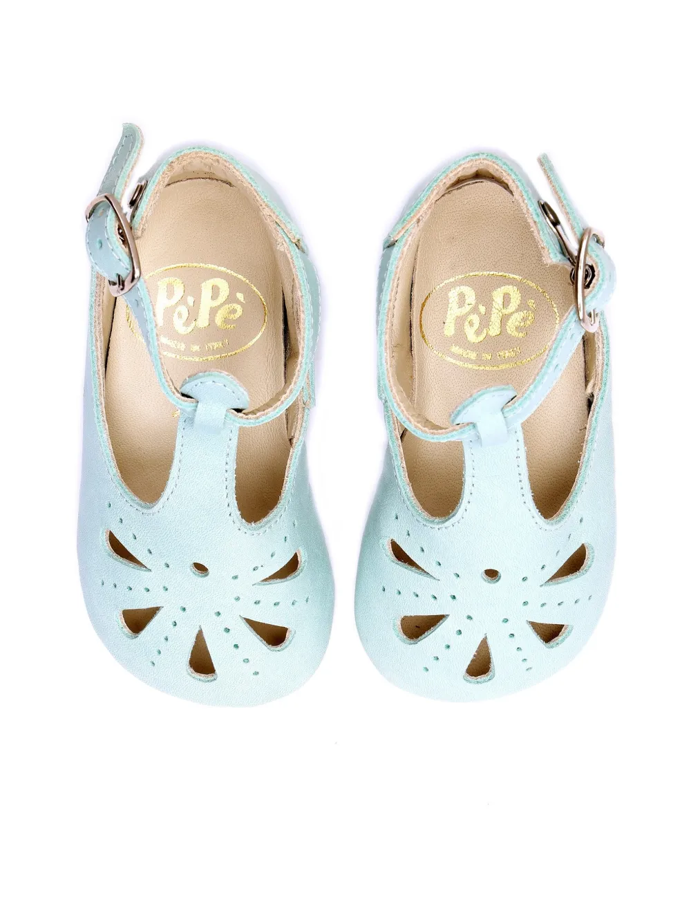 Pèpè Slofjes met uitgesneden details Blauw