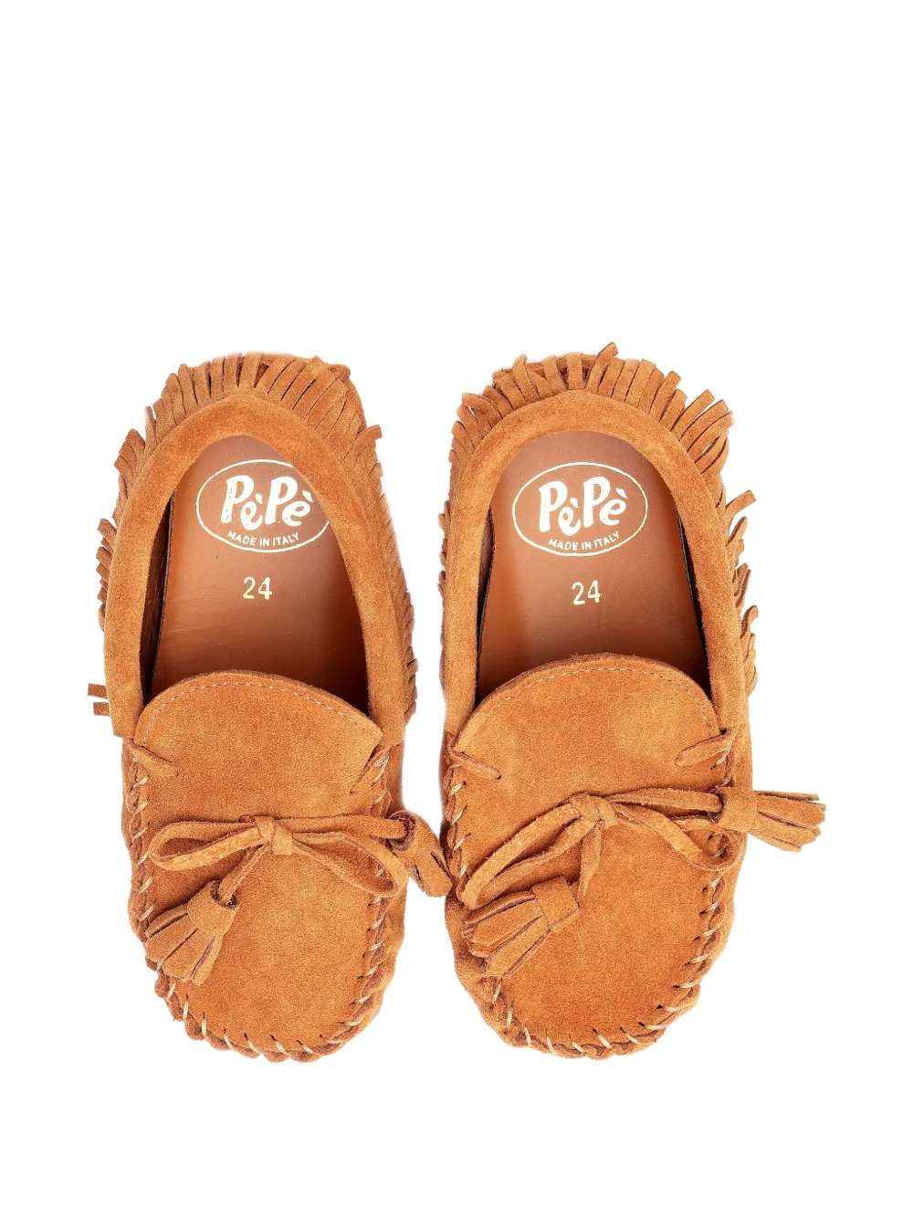 Pèpè Loafers met kwastje en franje Bruin