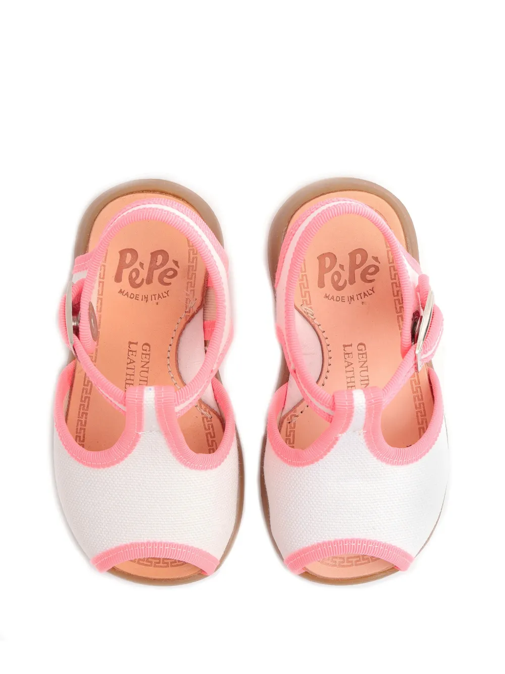 Pèpè Sandalen met gesp Wit