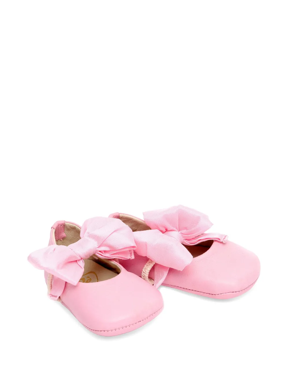 Pèpè bow-detail leather ballet flats - Rosa