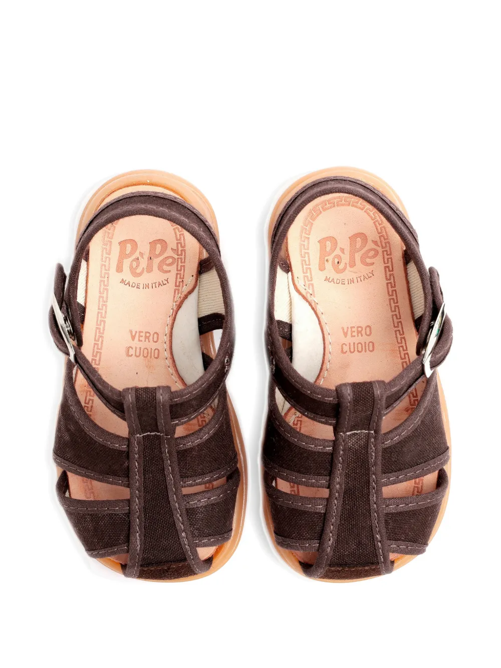 Pèpè Sandalen met gesp Bruin