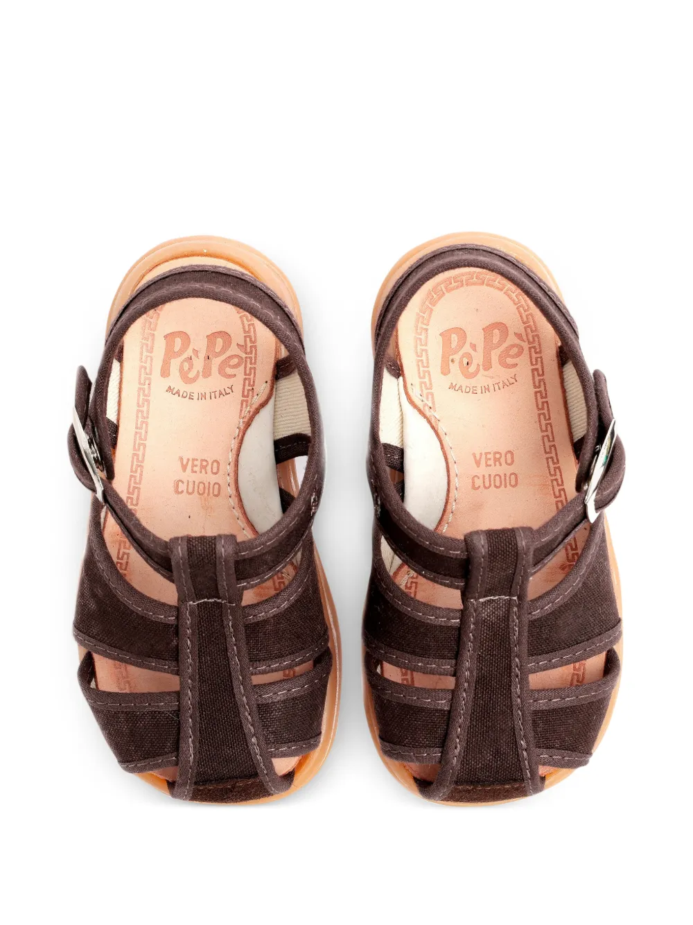  Pèpè Buckle Strap Sandals - Brown 
