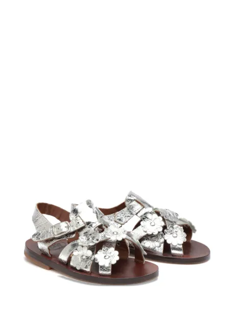 Pèpè floral-appliqué sandals