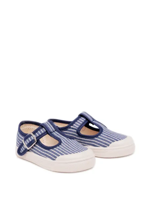 Pèpè striped buckle sneakers
