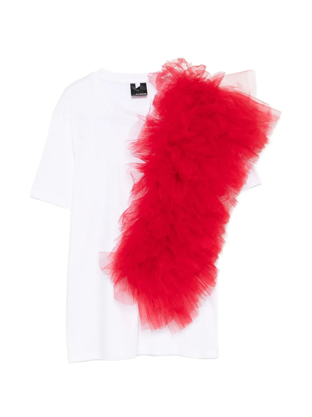 Alchemy ruffled T-shirt - Bianco