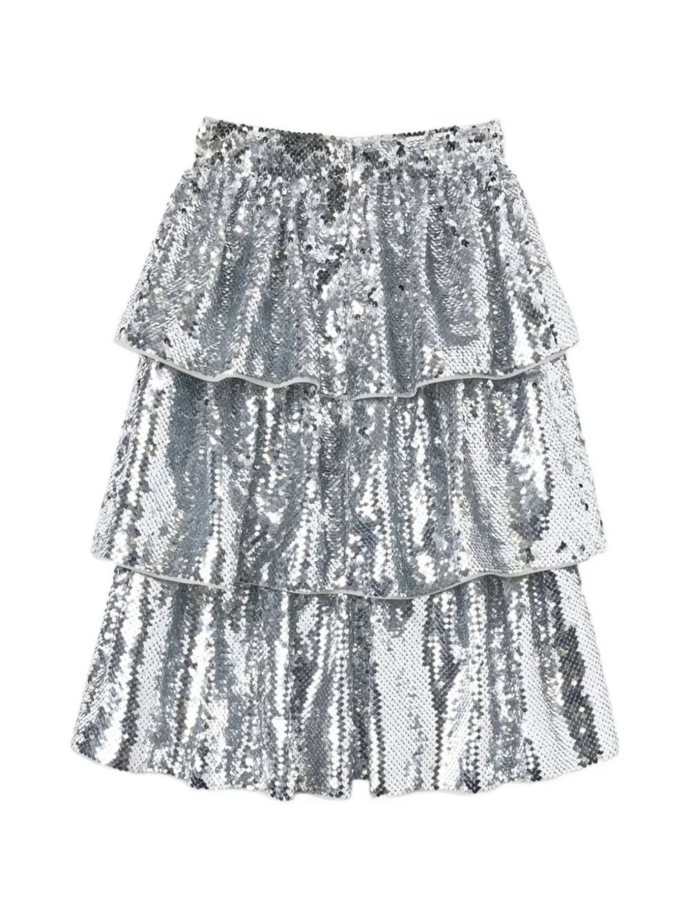 Self-Portrait Kids Rok verfraaid met pailletten Zilver