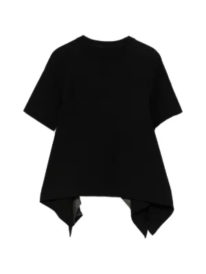 Sacai memory-print Black T-shirt | Black | FARFETCH TW