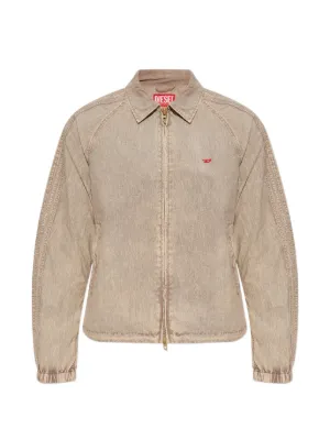 AMIRI ストライプ ジップアップ ジャケット | ニュートラル | FARFETCH JP