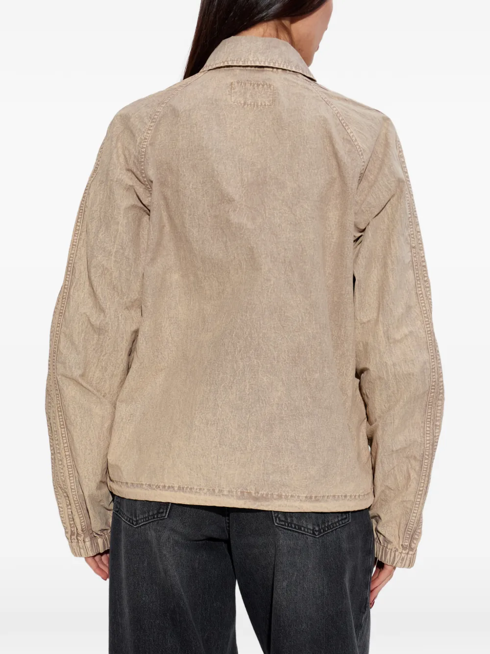 Diesel J-Fenic-Ag jack met rits Beige