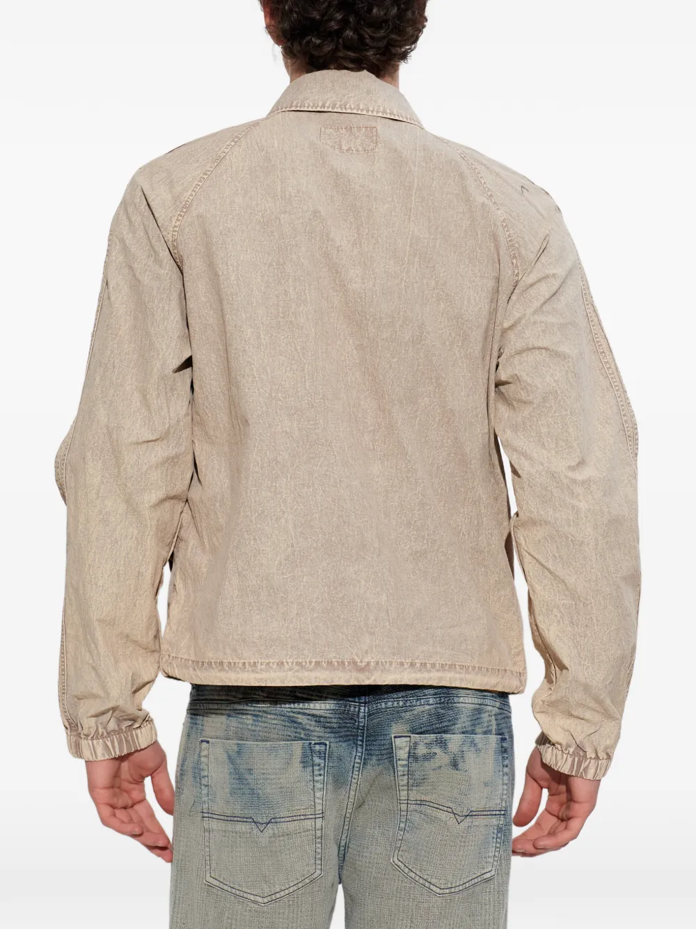 Diesel J-Fenic-Ag jack met rits Beige